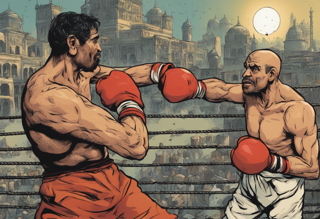 people from Ancient Indus Valley Civilization boxing