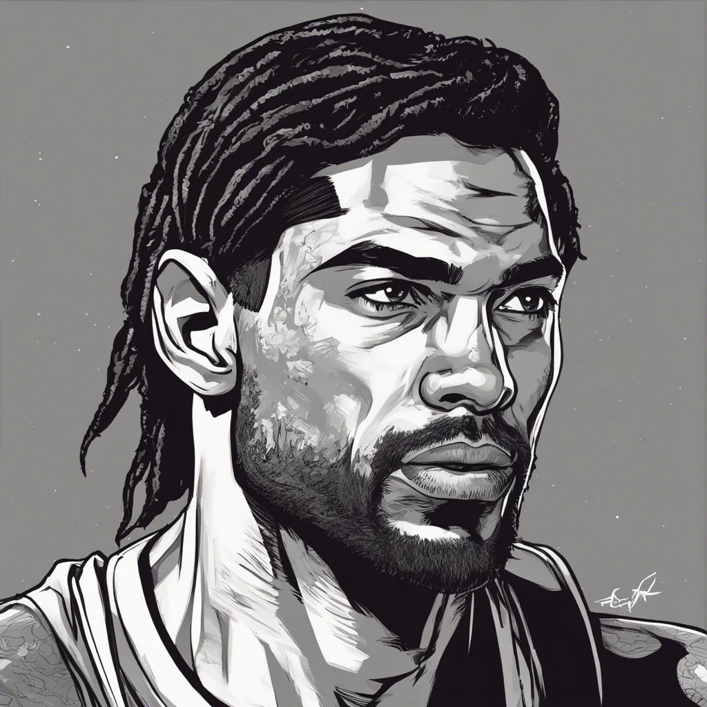 Rob Font's portrait, black and white