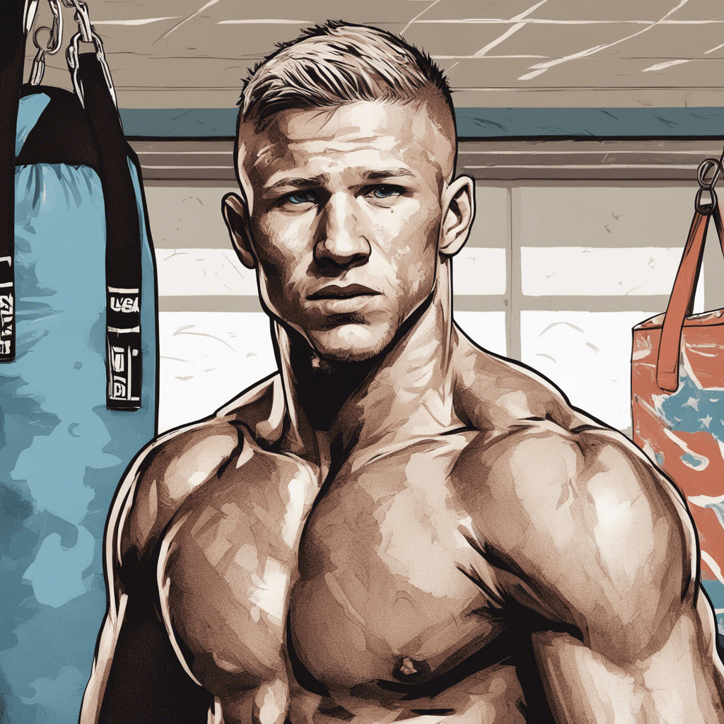 TJ Dillashaw in his teens working in the boxing gym