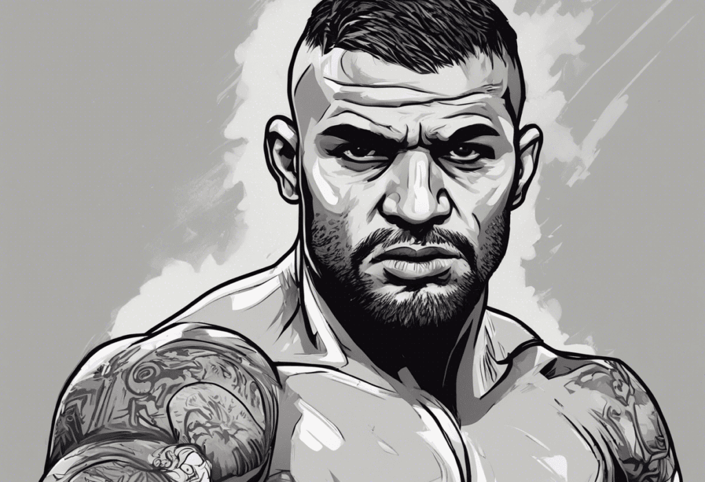 John Lineker portrait, black and white